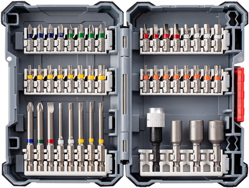 BOSCH Pick Click 44 pcs Mixed Bit Set for Screwdriving Nut