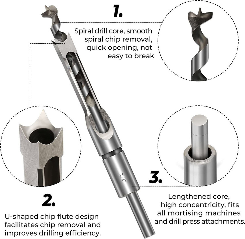 Easy square drill bit discount