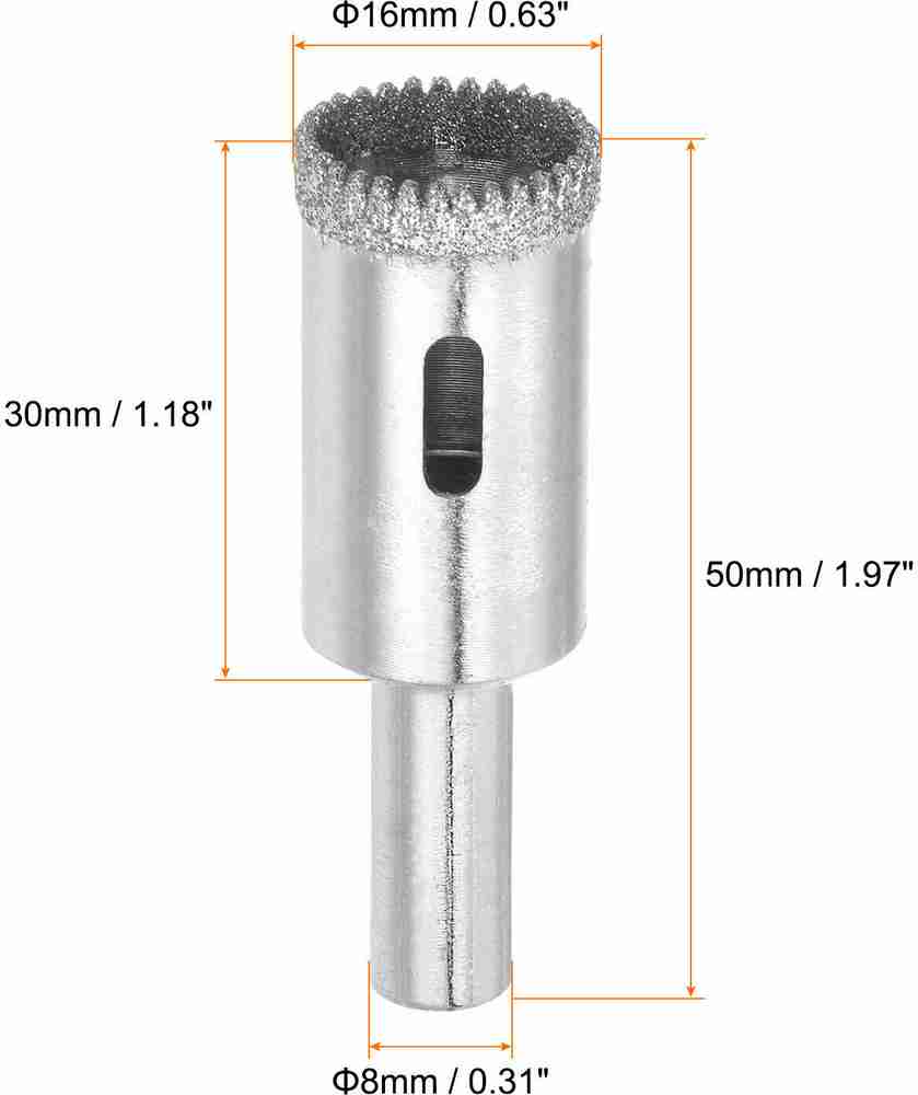 AS TOOL CENTER 16mm Serrated Hollow Core Diamond Drill Bits Price