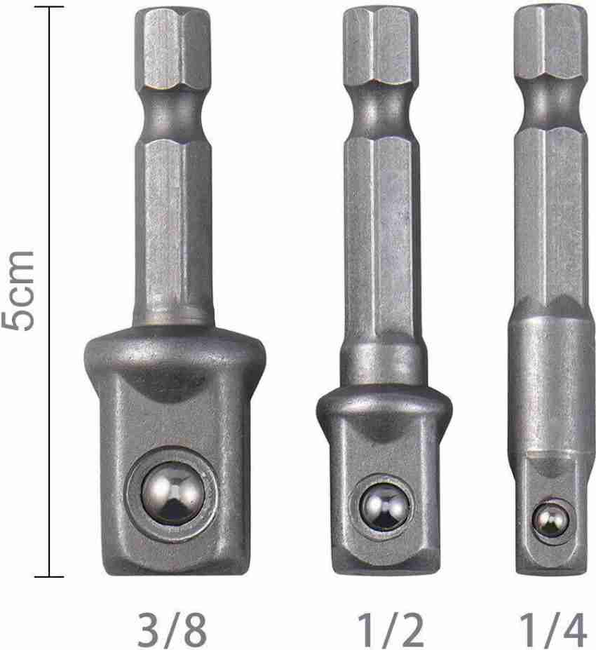 NITYA Socket Adapter Drill BIts Set Hex Shank 1 4