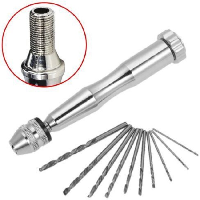 26Pcs Mini Micro Hand Drill Bits Set Small Manual Keyless Chuck