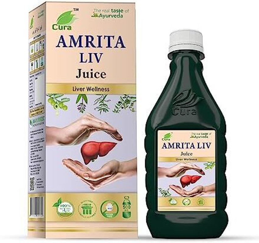 Cura AMRITA LIV JUICE I For Fatty Liver I Liver detox I 500ML Price in India Buy Cura AMRITA LIV JUICE I For Fatty Liver I Liver detox I 500ML online