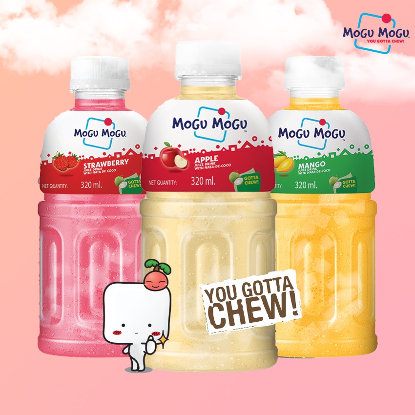 Mogu Mogu  Multi Flavour Mix Fruit Juice with 25% NATA De Coco