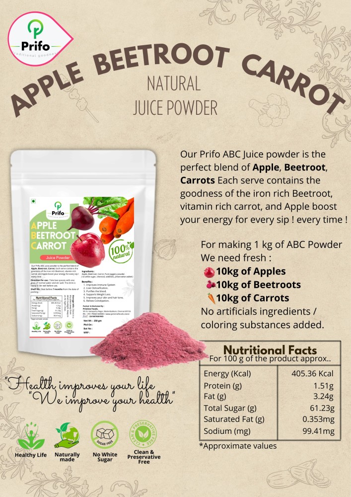 Prifo ABC Juice Powder Price in India Buy Prifo ABC Juice Powder