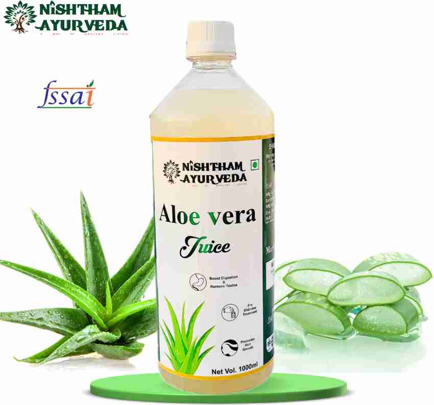 nishtham ayurveda Aloe vera Juice with Pulp Aloe Drink for Hair