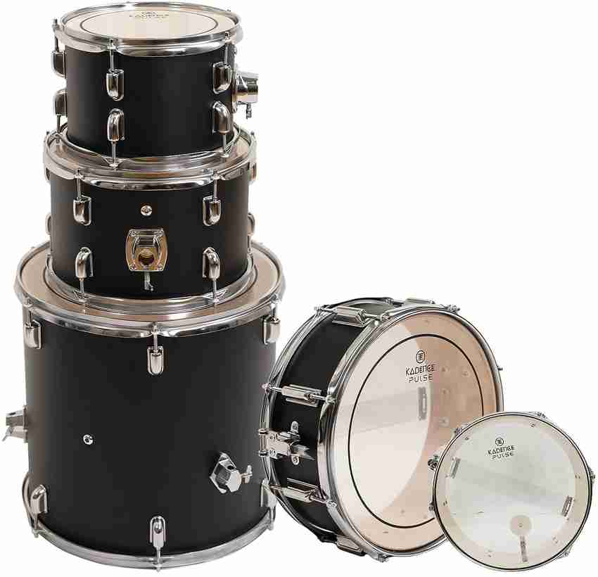 KADENCE Drum Kit Full Size Drumset with Cymbals Matt Black Acoustic 5 Drum Kit Set Price in India Buy KADENCE Drum Kit Full Size Drumset with Cymbals Matt Black Acoustic 5