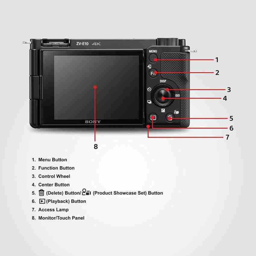 Sony Alpha ZV-E10 Digital Camera with 16-50mm Lens & Vlogging Grip