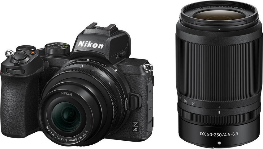 NIKON Z 50 Mirrorless Camera Body with 16-50mm & 50-250mm Lenses 
