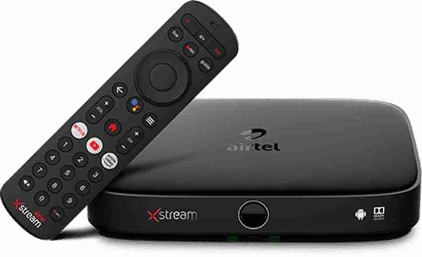 Airtel Xstream Only Set Top Box 1 Month Hindi Family Kids Sports HD Pack 3 Months Amazon Prime and Xstream Premium Includes Sony LIV Eros now 14 other apps