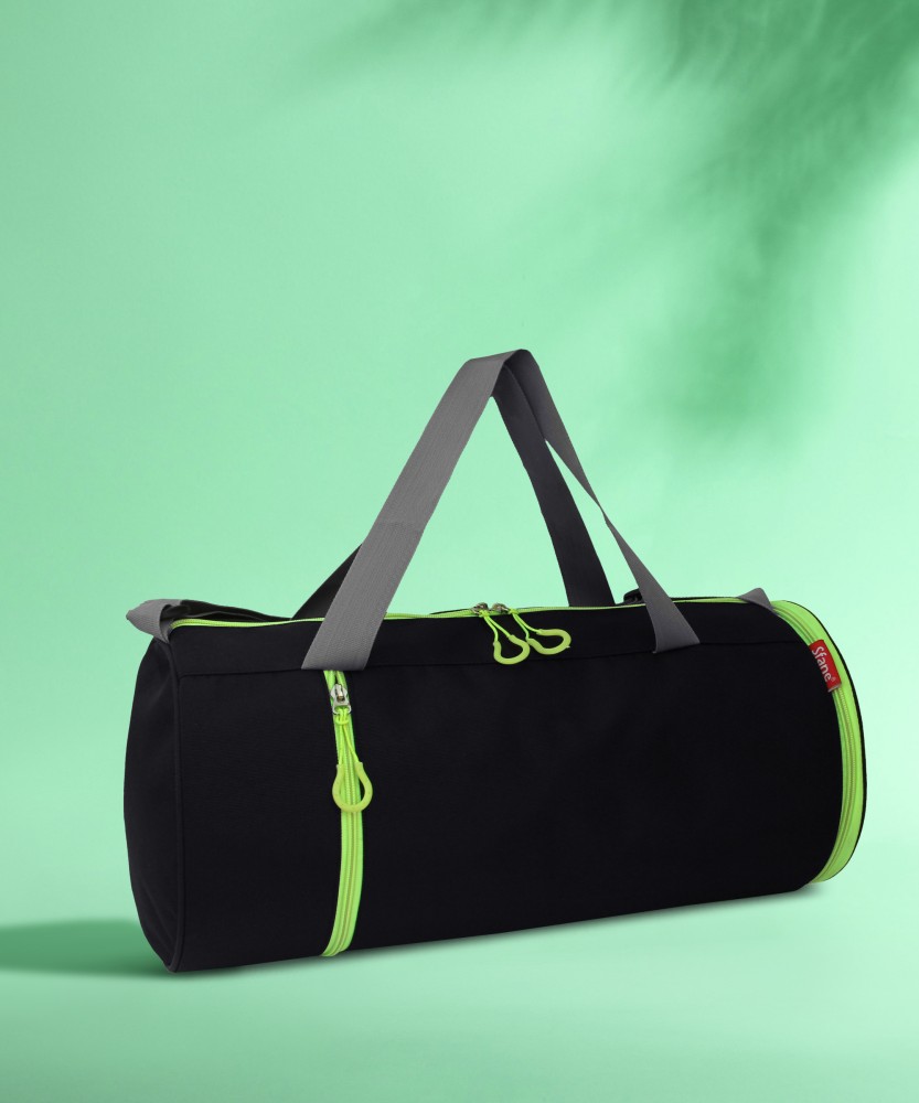 Sfane Men Women Neon Black with Separate Shoe Compartment Sports Duffel Gym Duffel Bag Neon Price in India Flipkart