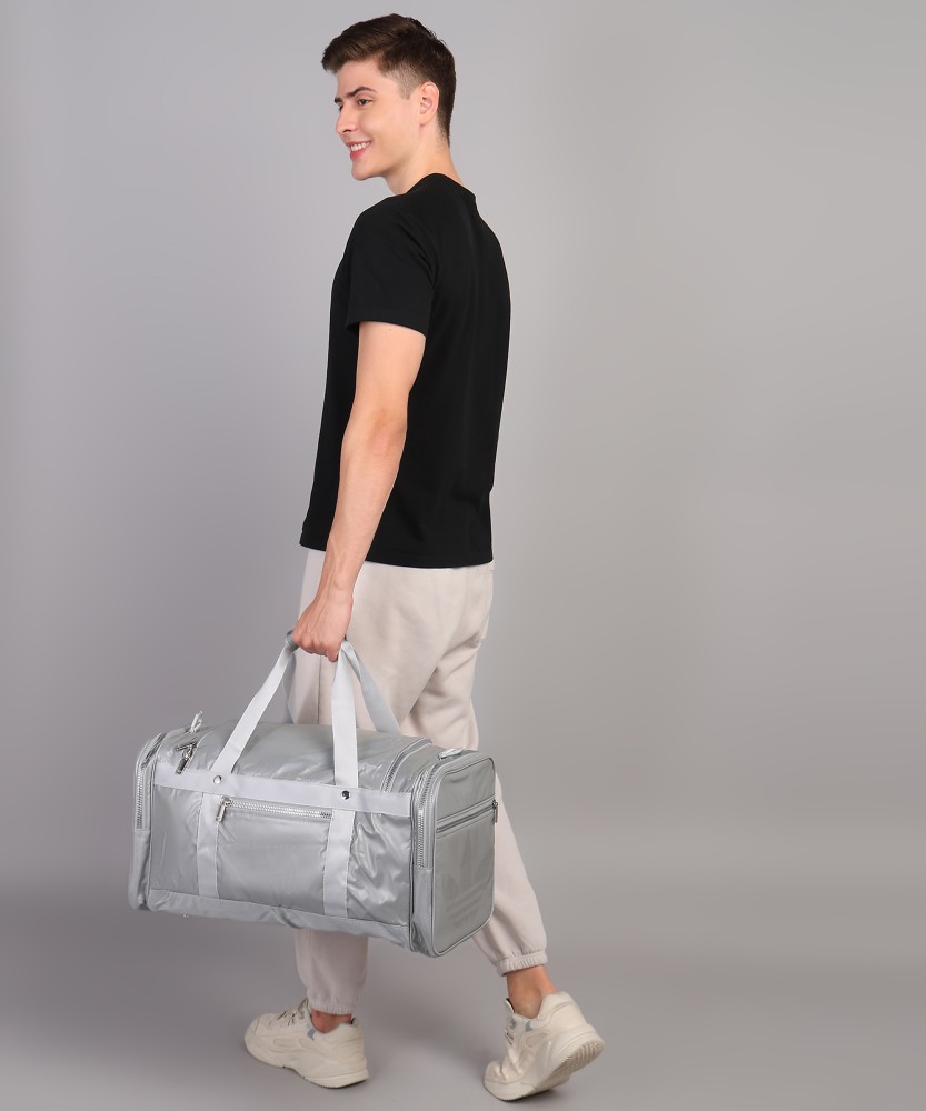 Adidas gym bag grey best sale