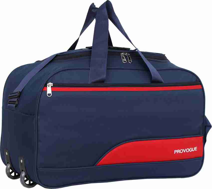 PROVOGUE Expandable PRO 20INCH Travel bag Waterproof Polyester Lightweight 50 L luggage with 2 Wheel Duffel With Wheels Strolley Navy Blue Price in India Flipkart