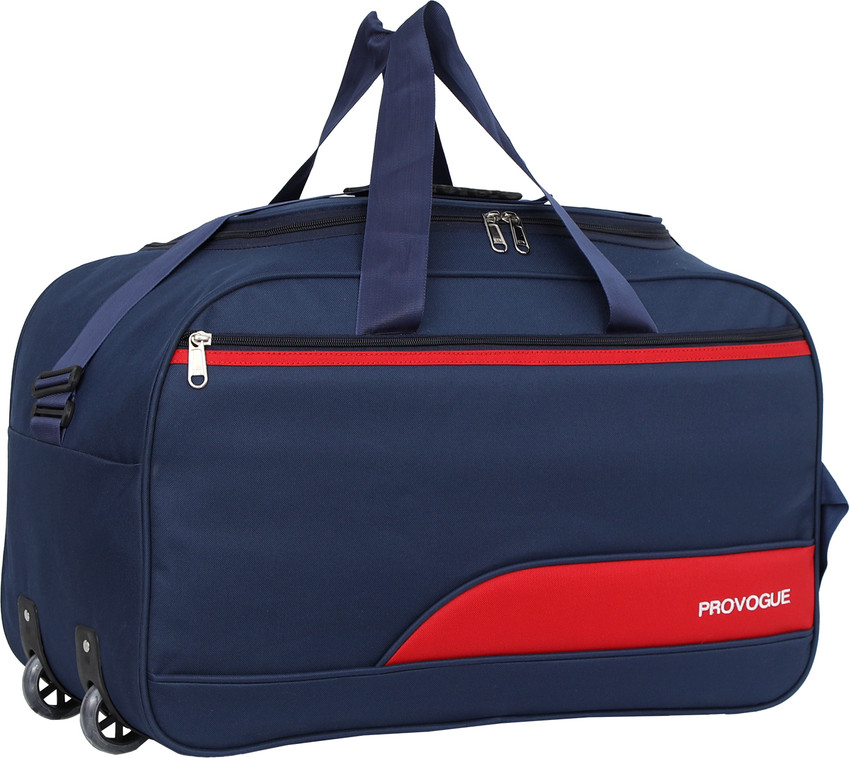 PROVOGUE Expandable PRO 20INCH Travel bag Waterproof Polyester Lightweight 50 L luggage with 2 Wheel Duffel With Wheels Strolley Navy Blue Price in India Flipkart