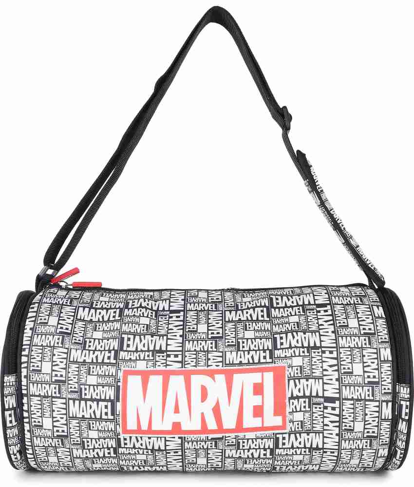 MARVEL NOVEX Original Polyester Gym Bag Black White Travel Bag Sports Duffle Bag Gym Duffel Bag Black Price in India Flipkart