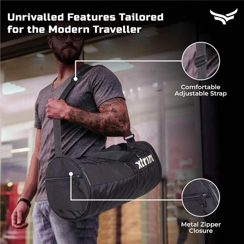 Xtrim Duffle Bags Gym Bags for Men and Women Mini Sports Bag Gym Duffel Bag Black Price in India Flipkart