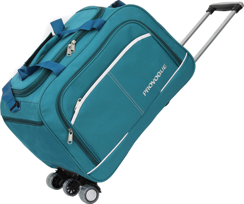 PROVOGUE Expandable 60 L 20 INCH Luggage Bag Travel Bag For Men Women Duffle Luggage Trolly Bags Duffel With Wheels Strolley SKY BLUE Price in India Flipkart