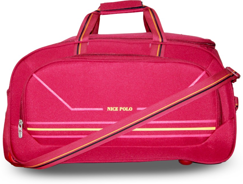 Avila 60 L Strolley Duffel Bag - 60 L 20 INCH Luggage Bag & Travel Bag For  Men & Women Duffle Luggage Trolly Bags - Red - Large Capacity