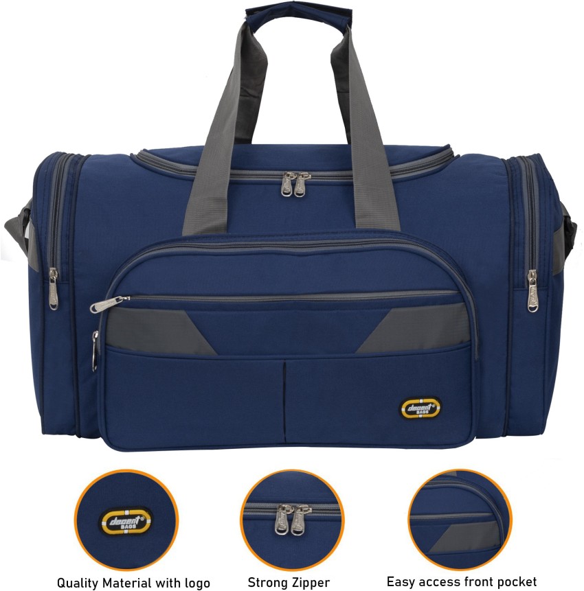 Navy Blue Rolling Duffle Bag