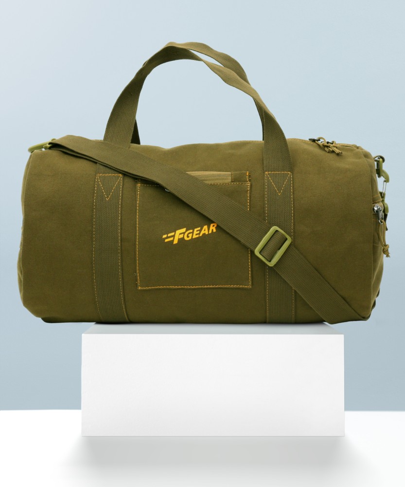 F GEAR 18 inch 47 cm Army Duffel Without Wheels Olive Price in India Flipkart