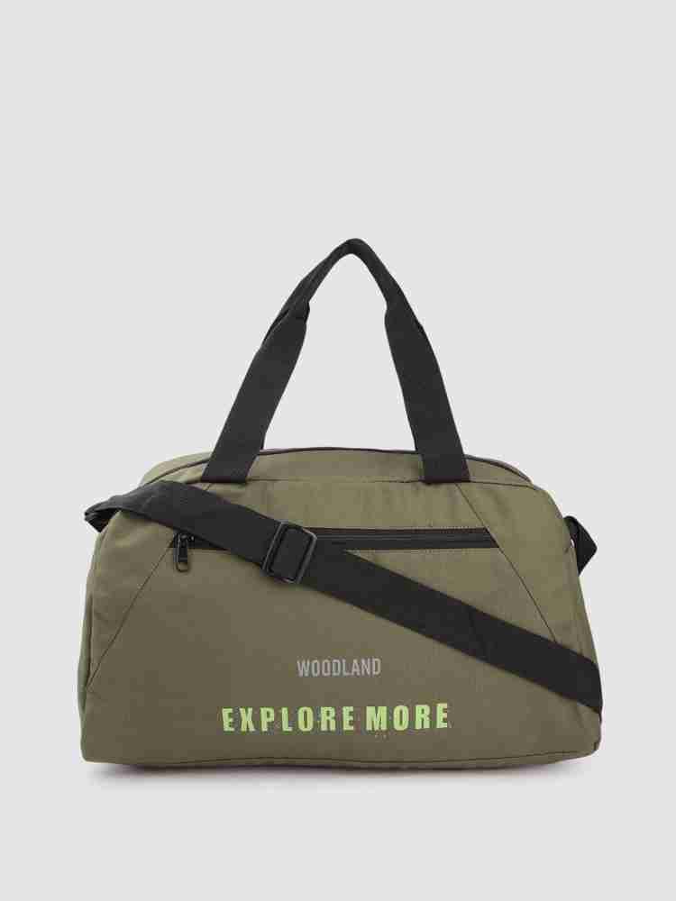 Leather Woodland Blue Travel Bag
