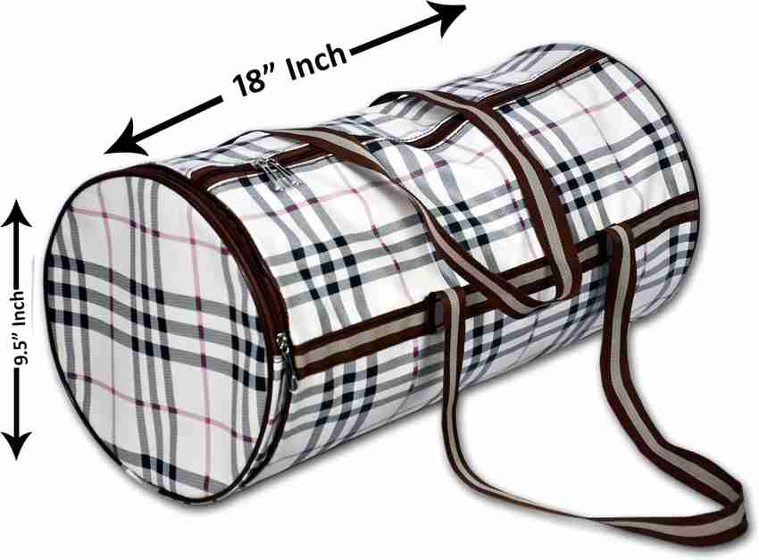 BAGS BEAUTY BURBERRY Gym Duffel Bag BROWN Price in India Flipkart
