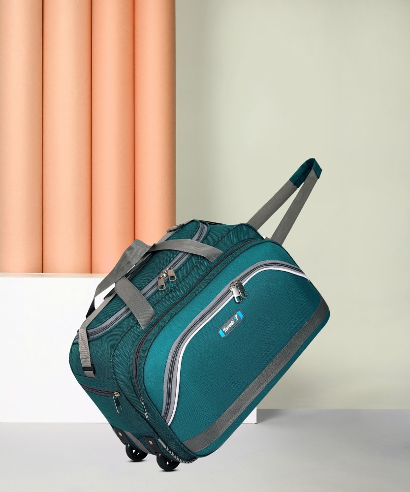 Buy VIDHI Diamond Cabin Luggage Travel Duffel Trolley Bag with Two Wheel  for Men & Women Duffel Strolley Bag (Blue) at Amazon.in