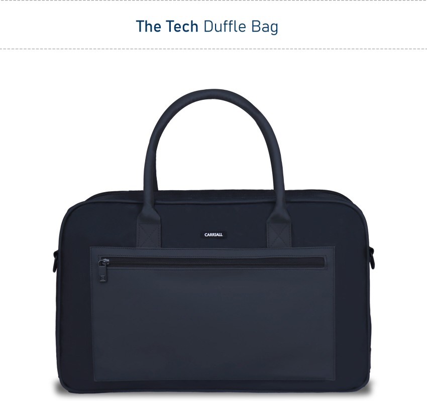 Duffel bag with online laptop compartment