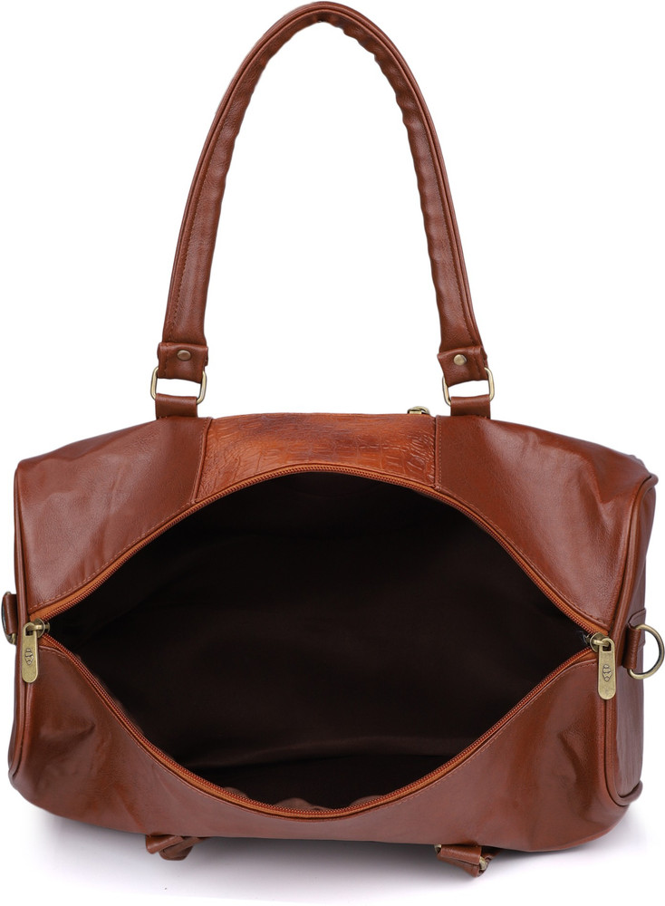 Faux leather duffle bag womens clearance