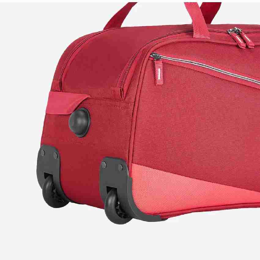 SAFARI Buzz Small Rolling Duffle Bag Red Duffel With Wheels