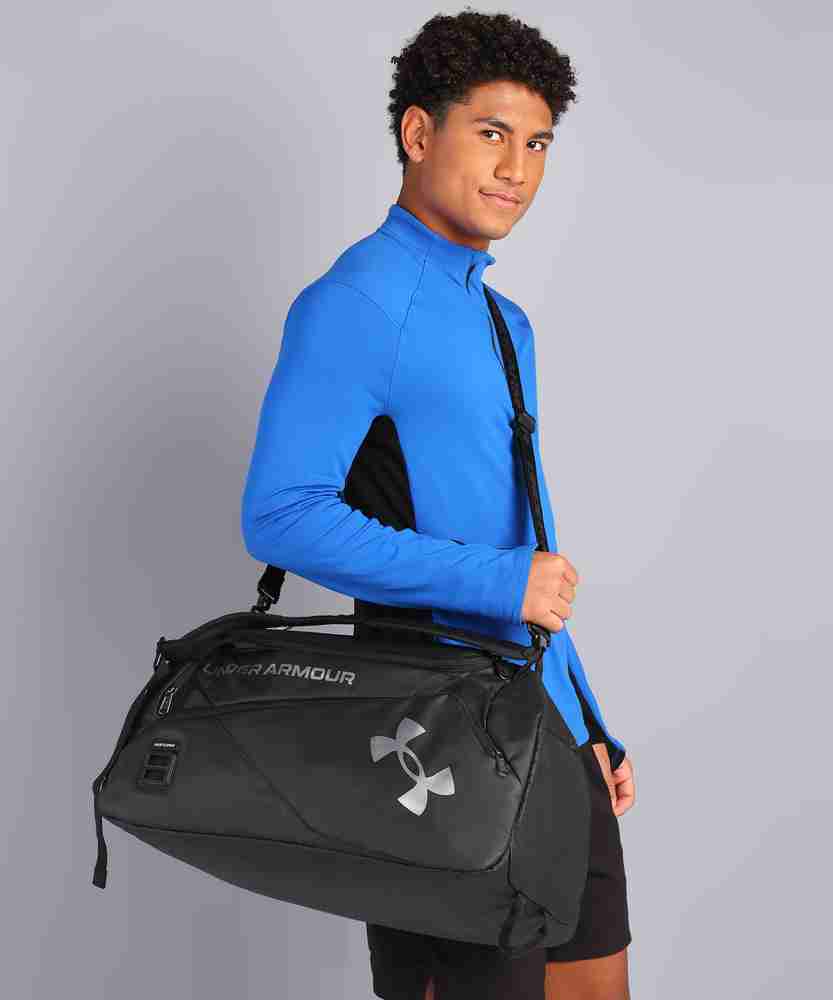 UNDER ARMOUR 21 inch 53 cm 1361225 001 Gym Duffel Bag Black Price in India Flipkart