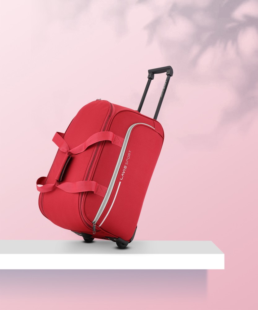 Buy Timus Club Mumbai 65CM Red 2 Wheel Duffle Trolley Bag for Travel  CheckIn Luggage Online  Get 46 Off