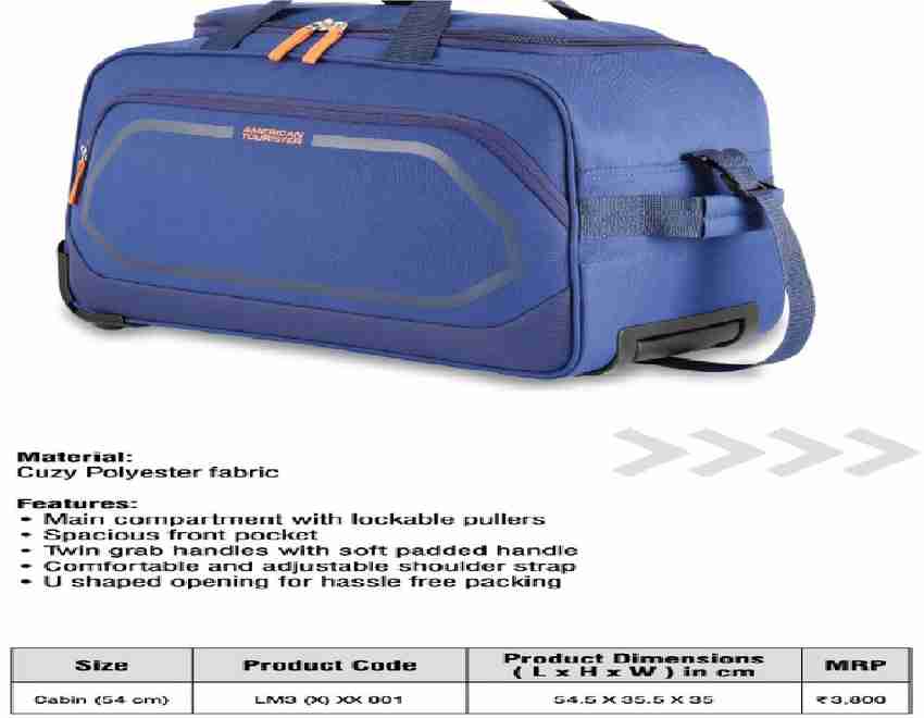 Expandable American Tourister Cosmo Wheel Duffle 67 American