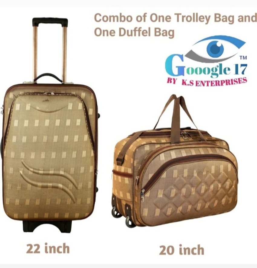 Unisex Expandable Waterproof Polyester Lightweight 120 L Luggage Travel  TROLLEY Bag with 2 Wheels Large Capacity