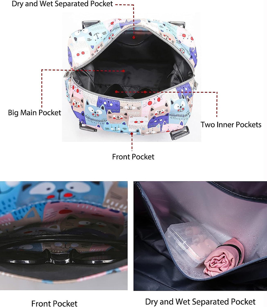 Cute big duffle bags cheap