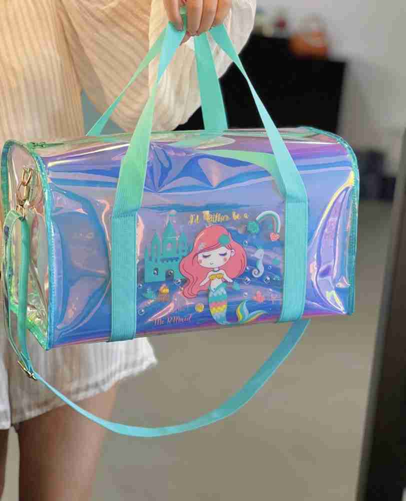 Vibgyor Products Kids Overnight Duffle Bag Girls Dance Sport Gym Bag with Shoe Compartment Duffel With Wheels Strolley Multicolor Price in India Flipkart