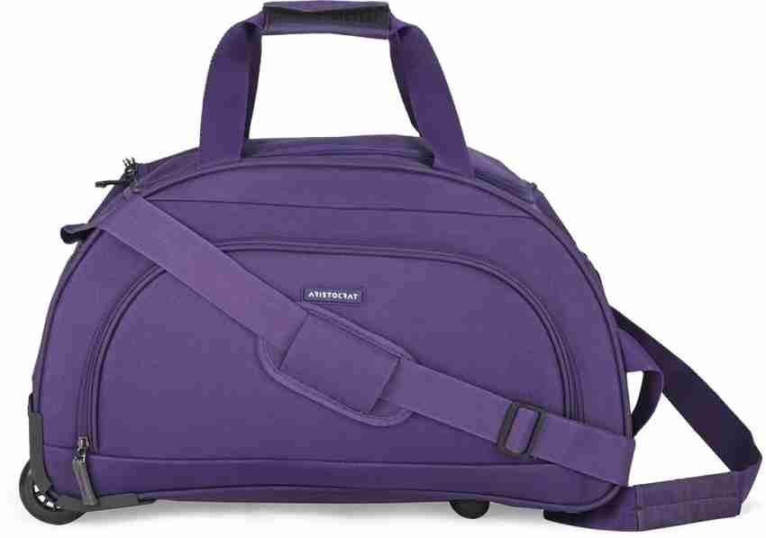 ARISTOCRAT DART DUFFLE WHEEL H 52 PURPLE Duffel With Wheels Strolley Purple Price in India Flipkart