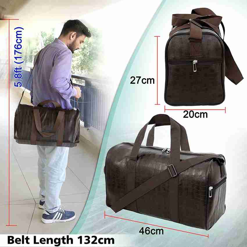 STORITE Pu Leather Bag Organizer - Brown Duffel Without Wheels