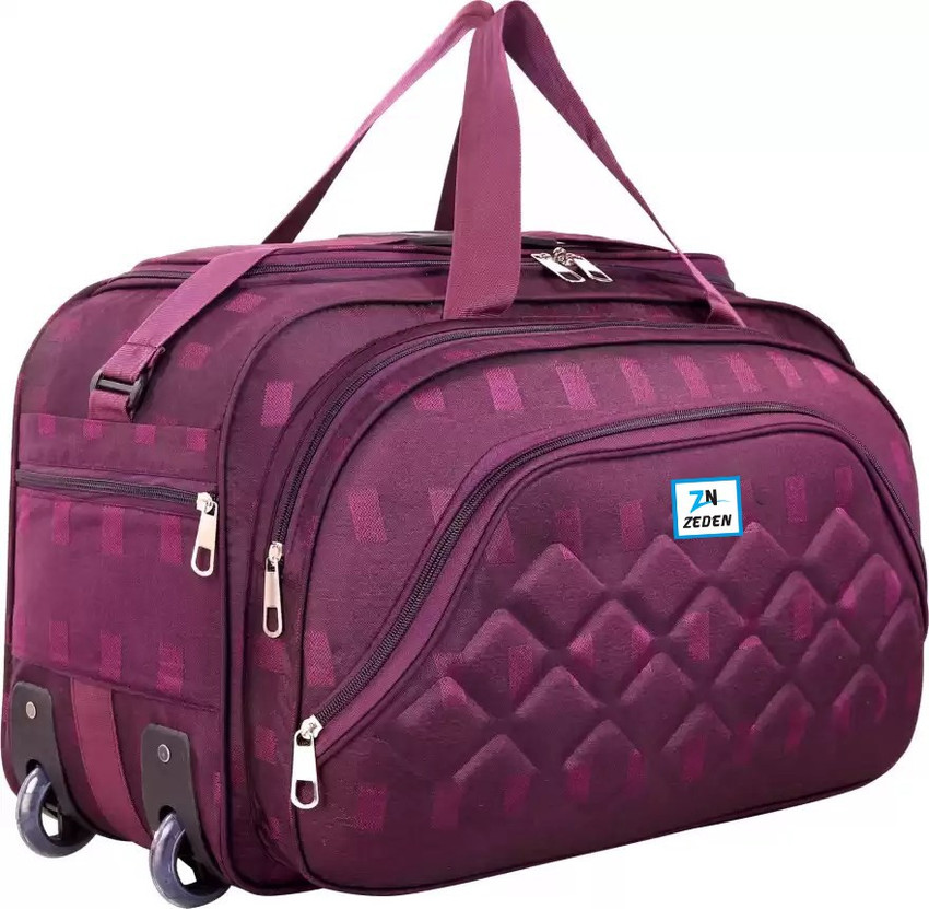 Details 78+ purple duffle bag with wheels best esthdonghoadian