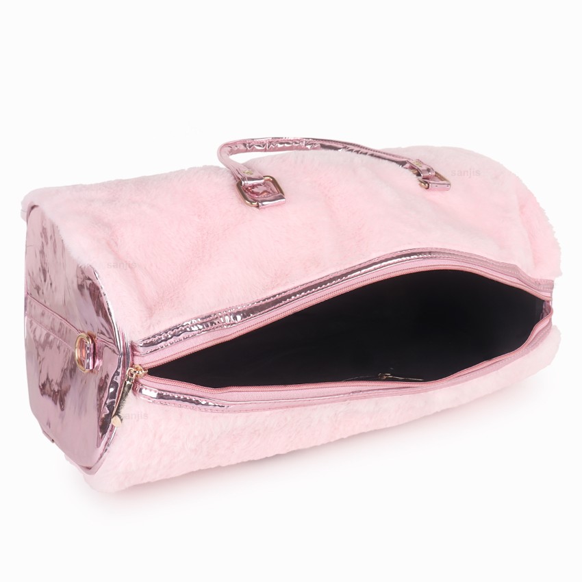 Combo of Fur Cute Trendy Duffel Bag Handbag Furry Fur Overnight