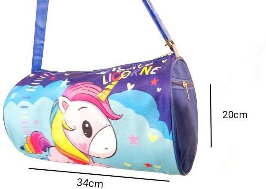 Bodhee Tree Unicorn Fur Duffel Bag for Kids, for Girls, Multipurpose Travel  Bag, Sling Bag Duffel Without Wheels Multicolor - Price in India
