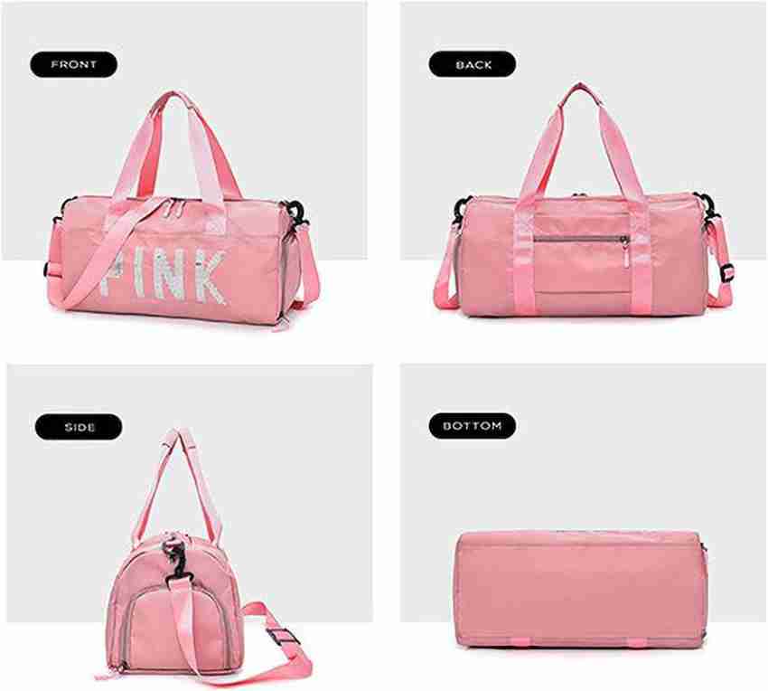 Victoria's Secret PINK Duffle Bag Large, Hot Pink Travel Bag Weekender, Gym  Bag