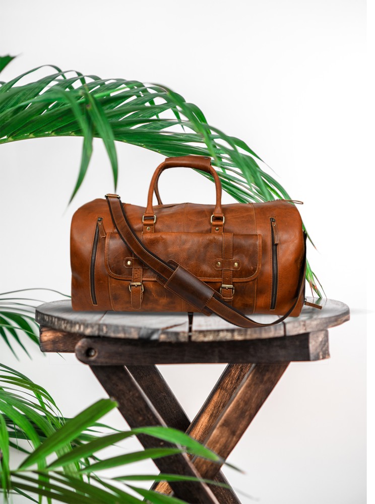 Leather Duffle Bags & Travel Bags for Men