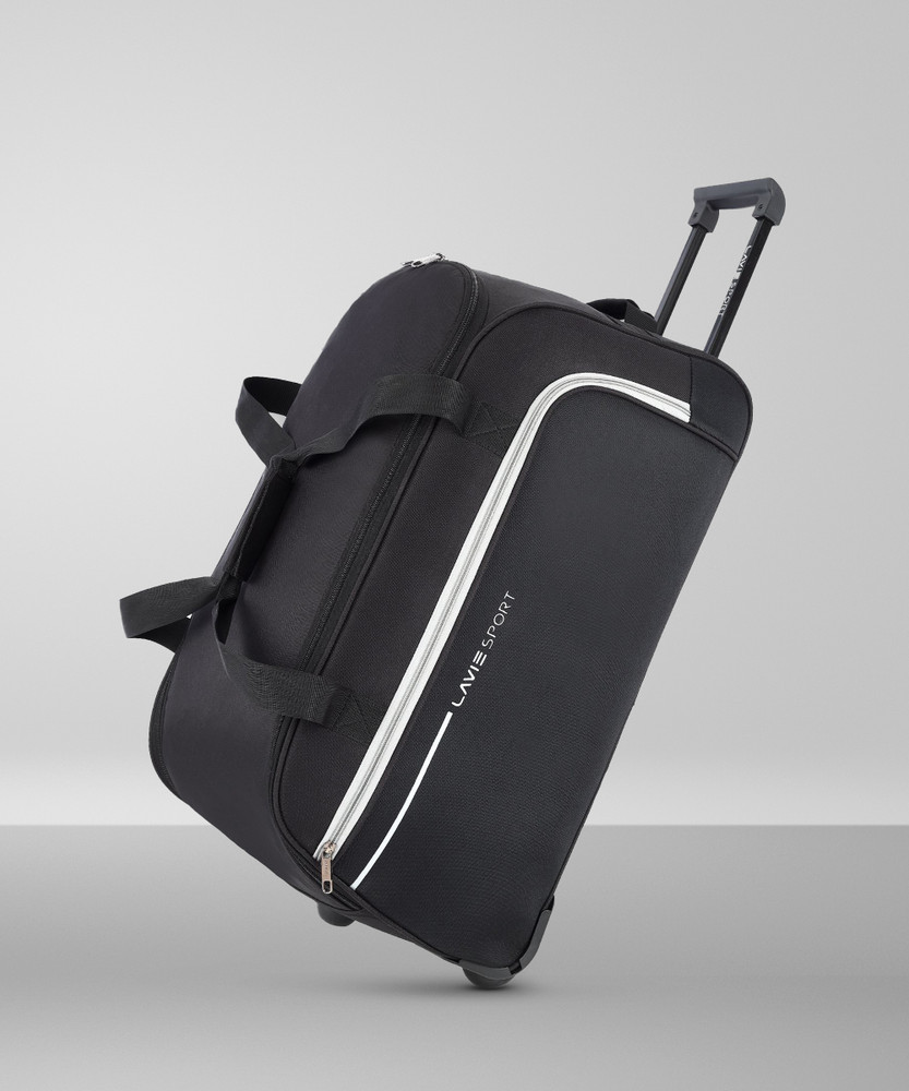 Lavie Sport Galactic Wheel Duffle Bag Duffel With Wheels Strolley Black Price in India Flipkart