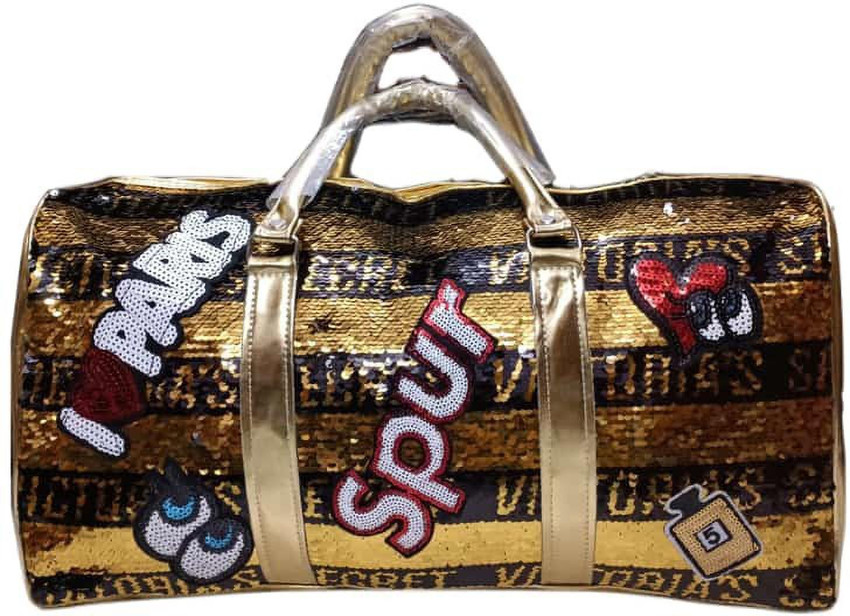 Gold hot sale duffle bag