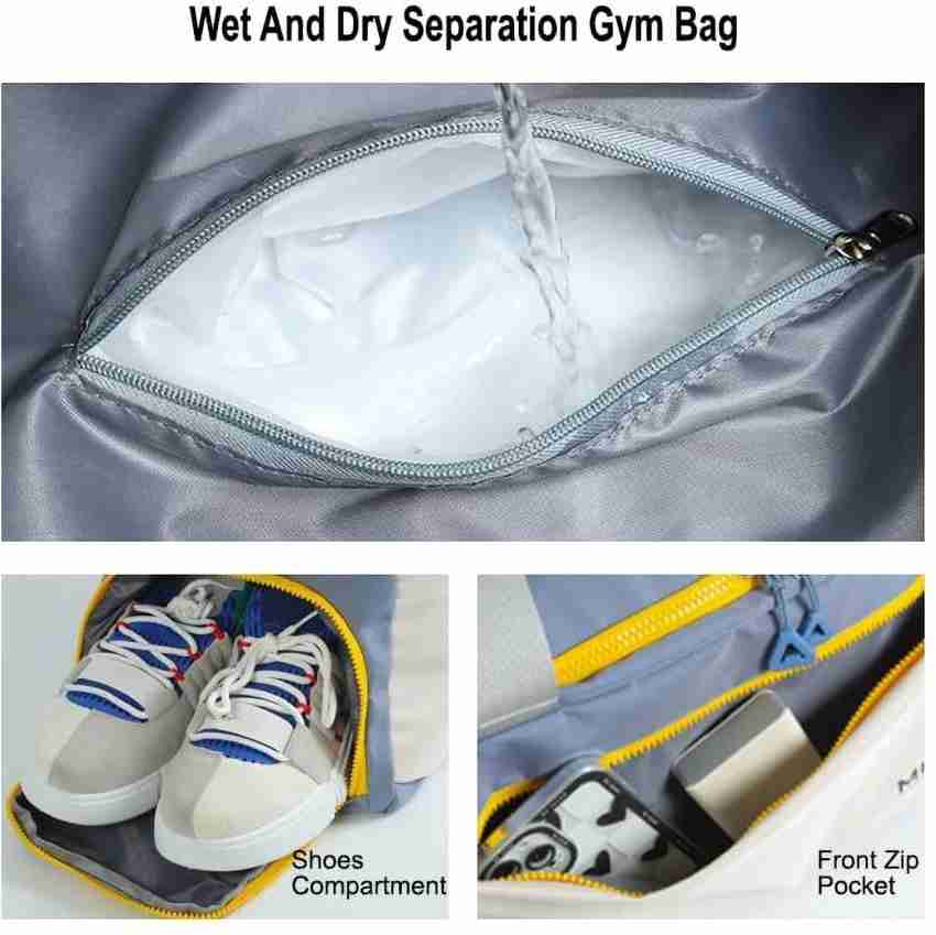 Men Dry Wet Separation Bags with Shoes Compartment Tote Gym