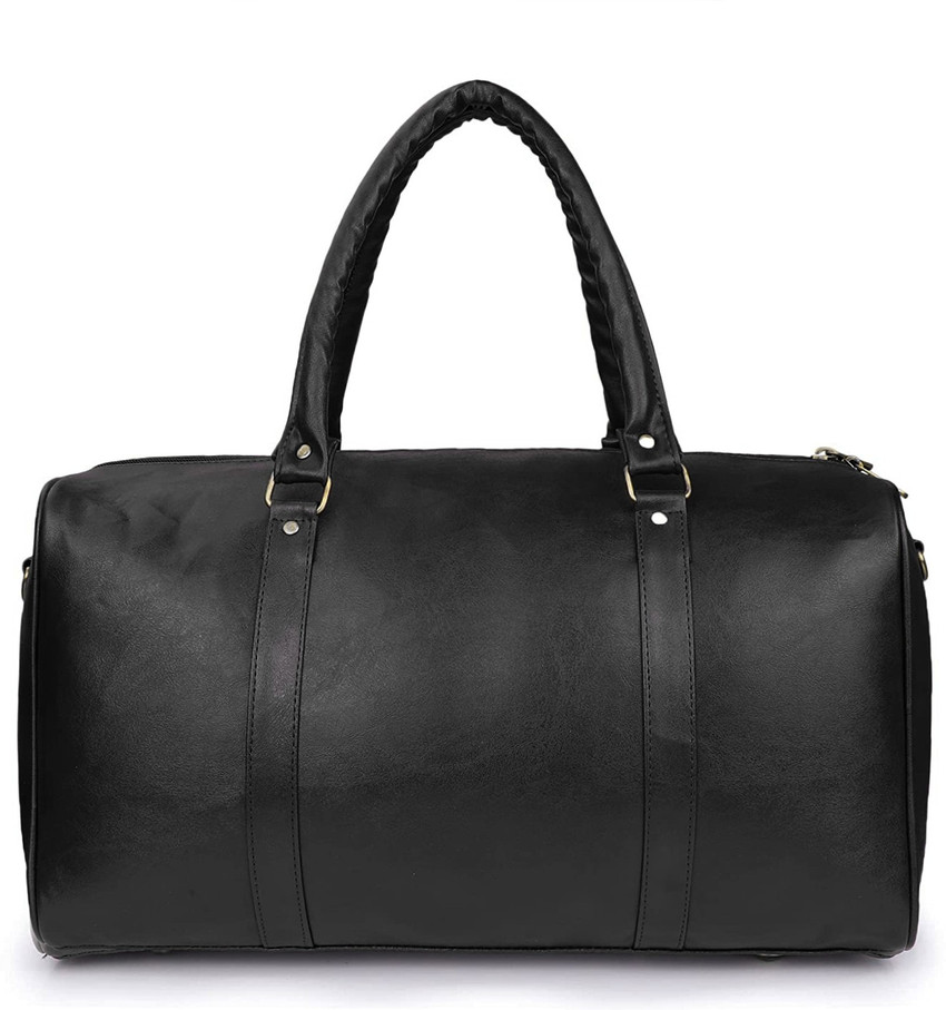 The CLOWNFISH Jordan 25 Litres Faux Leather Duffle Bag Black