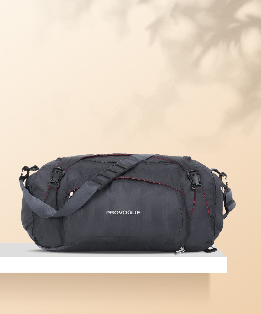 PROVOGUE Expandable Commuter Convertible 3 in 1 Duffel Sports Bag with Shoulder Straps Duffel Without Wheels Grey Price in India Flipkart