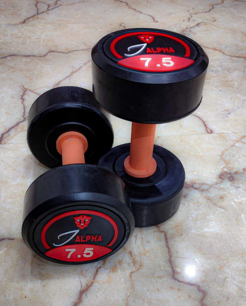 Rubber grip online dumbbells