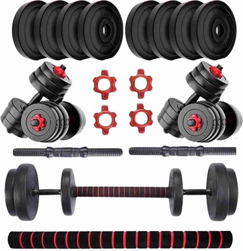 Buy TUCKER FITNESS 10kg PVC Dumbbell Set with Adjustable Plates Connector Adjustable Dumbbell Online at Best Prices in India Sports Fitness Flipkart