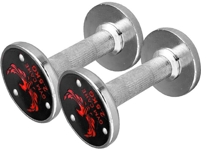 GYM CARE Stainless Steel Premium Quality Dumbbells Set for Home Gym Workout 2.5kg x 2 Fixed Weight Dumbbell Buy GYM CARE Stainless Steel Premium Quality Dumbbells Set for Home